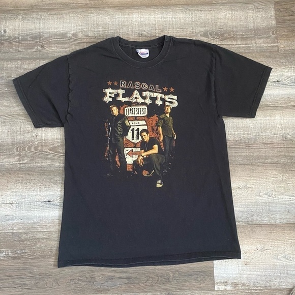 Rascal Flats 2011 Concert Tour Black Tshirt - Picture 1 of 7